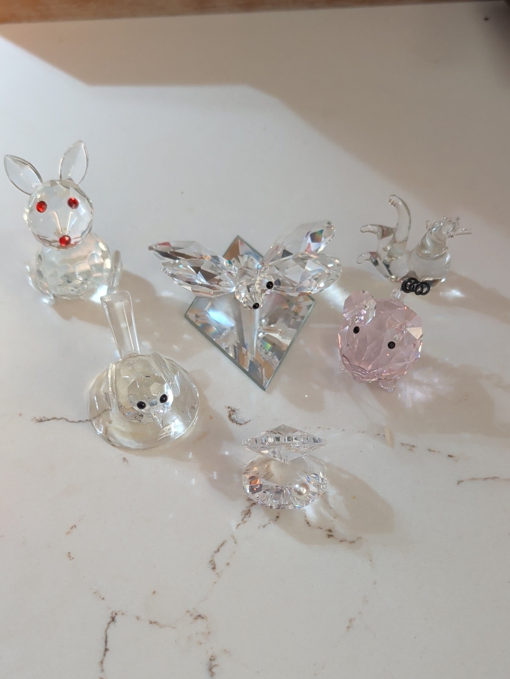 Crystal Animal Figurine Set